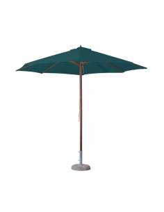 OMBRELLONE IN LEGNO ROTONDO VERDE D. 3 MT