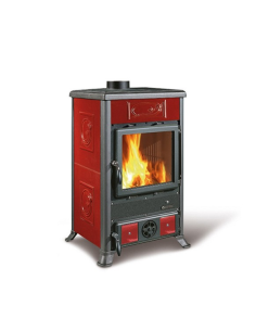 STUFA A LEGNA ROSSELLA R1 5.0 - CERAMICA BORDEAUX
