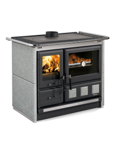 STUFA A LEGNA ROSA XXL VST NERO ANTRACITE