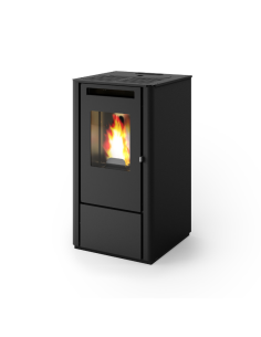 STUFA A PELLET THELMA 9KW NERO GOFFRATO