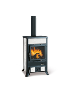 STUFA A LEGNA ROSSELLA R1 5.0 - CERAMICA BIANCO