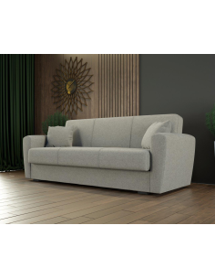DIVANO LETTO CONTENITORE NORA 3 POSTI GRIGIO