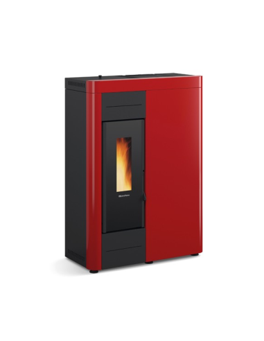 STUFA A PELLET VIRNA IDRO BORDEAUX