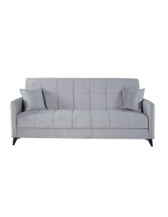 DIVANO LETTO CONTENITORE SANTI 3 POSTI GRIGIO