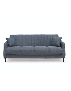 DIVANO LETTO CONTENITORE MONTANA 3 POSTI GRIGIO