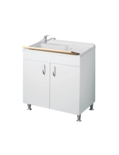 MOBILE LAVANDERIA CON ASSE IN LEGNO 80x50cm