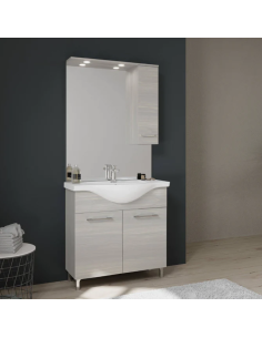 COMPOSIZIONE BAGNO RUBINO 75cm ROVERE GRIGIO