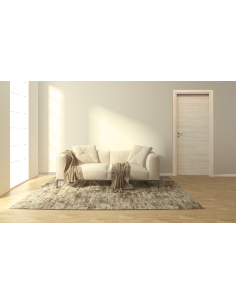 PORTA BATTENTE 210X80M ROVERE SBIANCATO