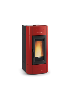 STUFA A PELLET ISIDORA IDRO H20 BORDEAUX