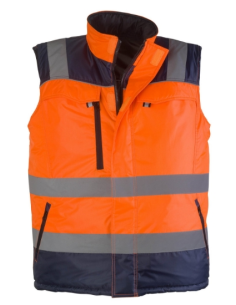 GILET HV ARANCIO REVERSIBILE - Tg. M