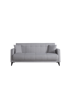 DIVANO LETTO CONTENITORE IRIS 3 POSTI GRIGIO