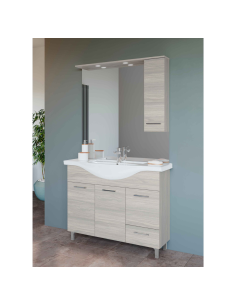 COMPOSIZIONE BAGNO VENERE 105cm ROVERE GRIGIO